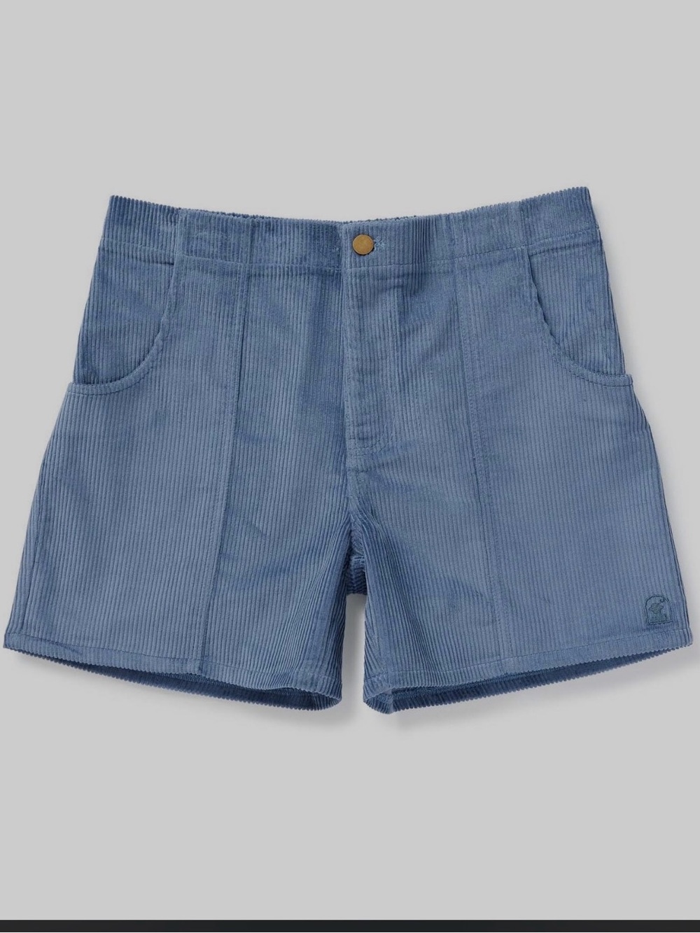 Dandy Del Mar Corsica Corduroy Shorts Blue Topaz 100% Cotton Beach Resort 29